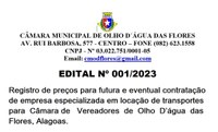 EDITAL DE PREGÃO Nº 01/2023